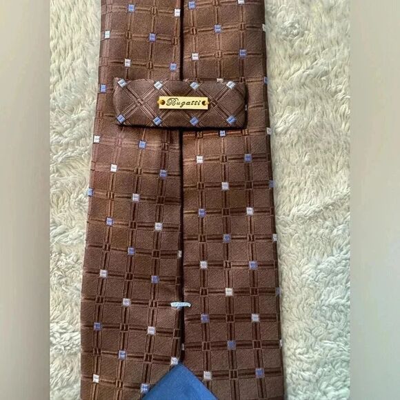 Bugatti Neck Tie Brown - Picture 2 of 5